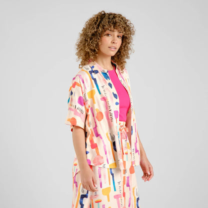 Shirt Alsvik Summer Abstract Multi Colors