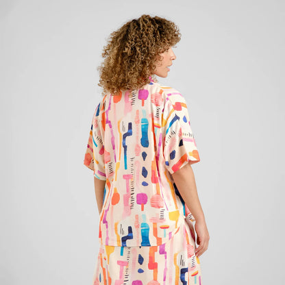 Shirt Alsvik Summer Abstract Multi Colors