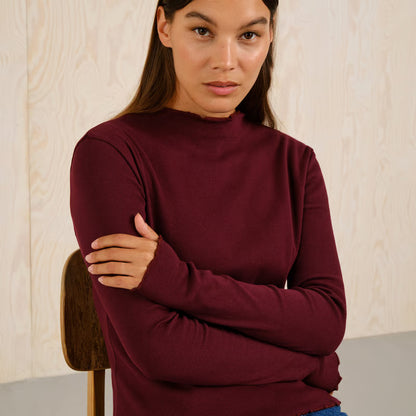 Rib Top Ryd Fig Red