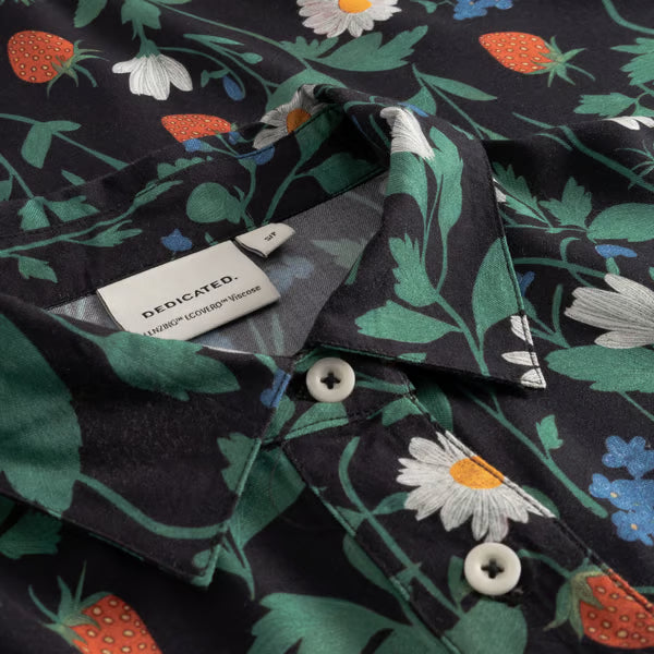Shirt Alsvik Strawberry Field Black