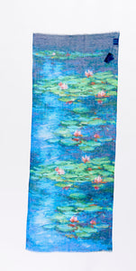 SCARF Linen/Cotton Claude Monet