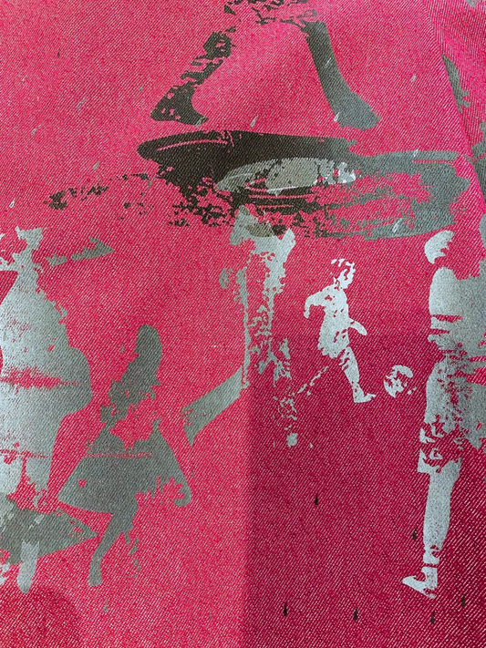Broek Aubergine Print