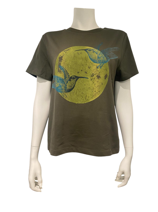 Shirt K.Mouw groen Kolibri