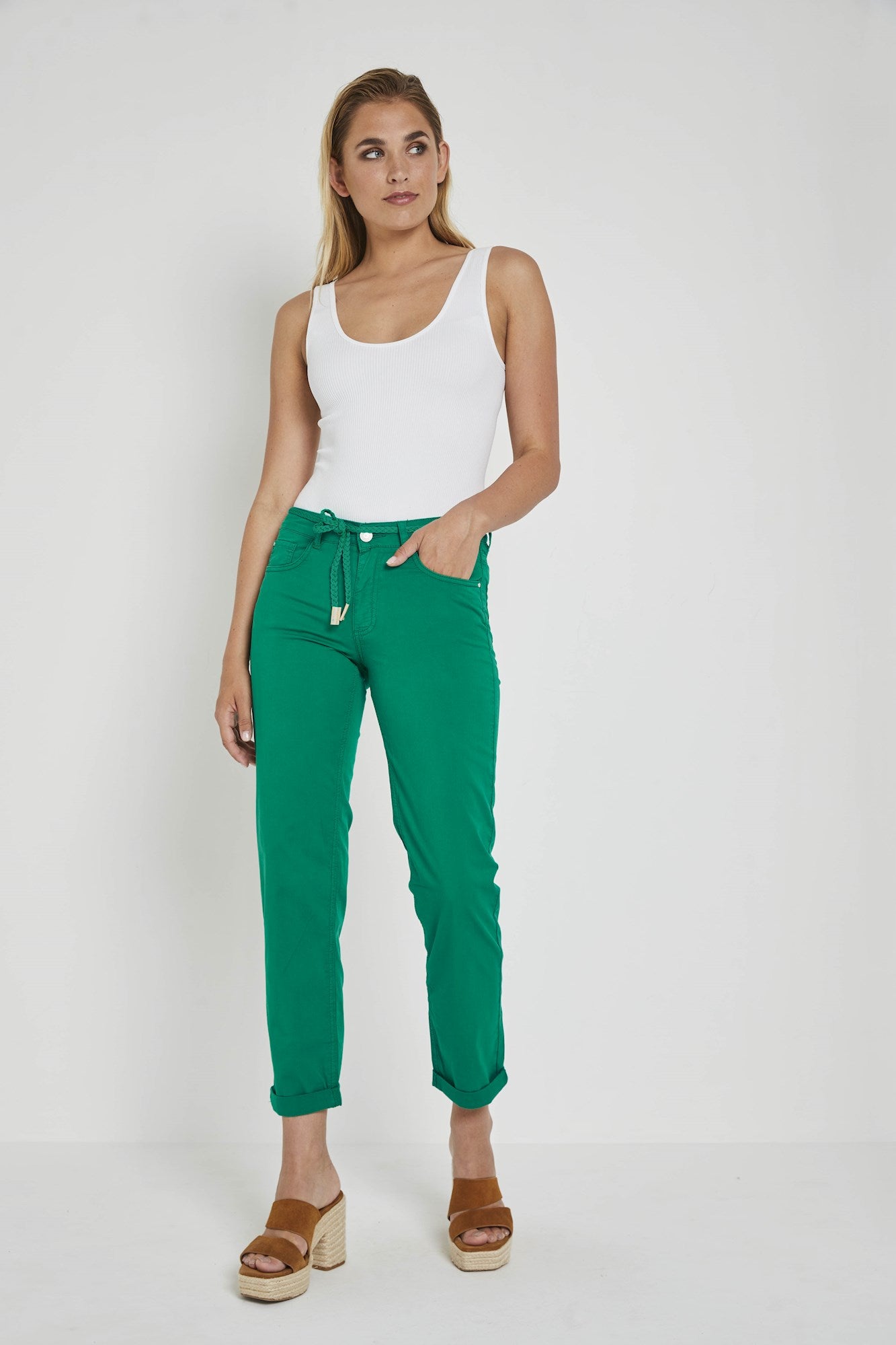 Bobby casual cotton Green