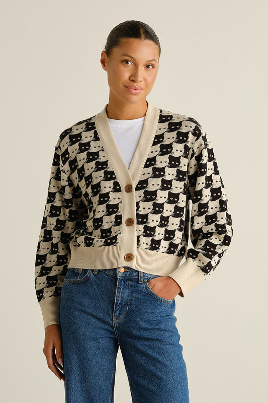 Cardigan Kanan Pepita