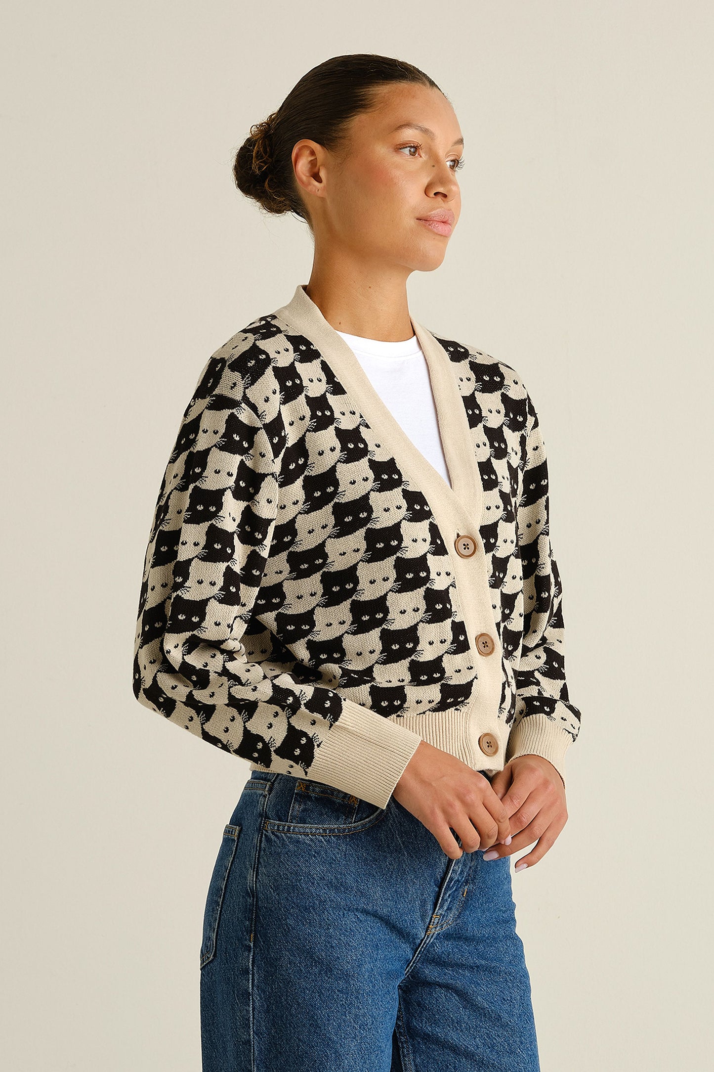 Cardigan Kanan Pepita